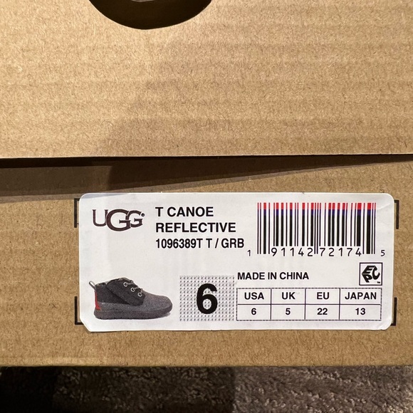 UGG Suede Reflective Canoe Toddler Boots - Picture 4 of 4
